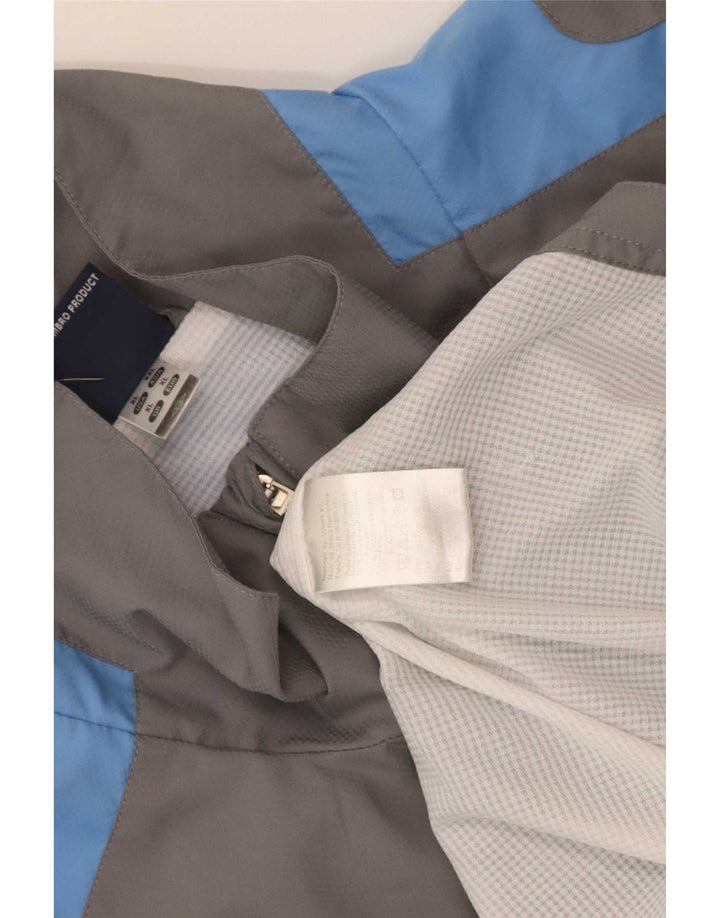 Umbro Regnjakke til mænd UK 42 XL Grå Colourblock Polyester