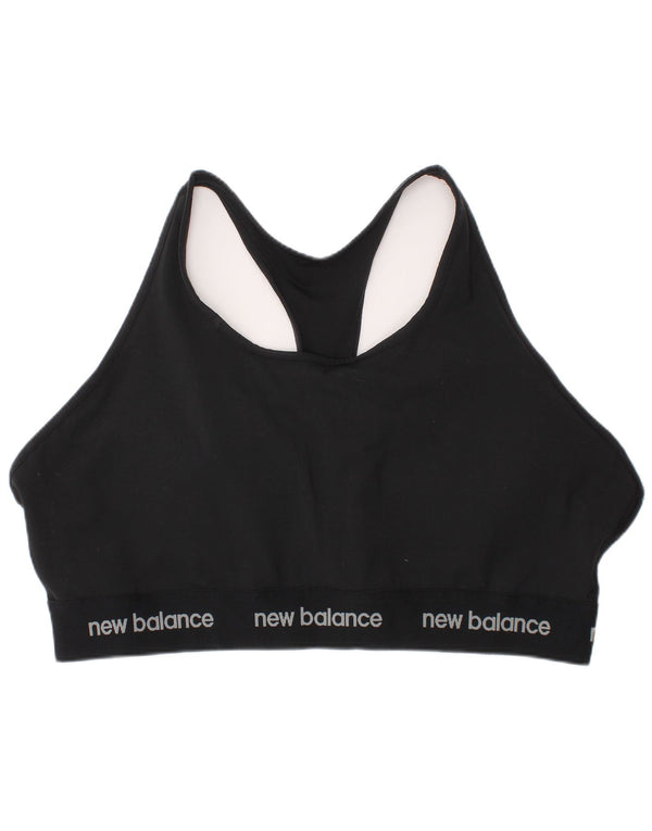 New Balance Dame Grafisk Sport BH Top XL Sort Sports