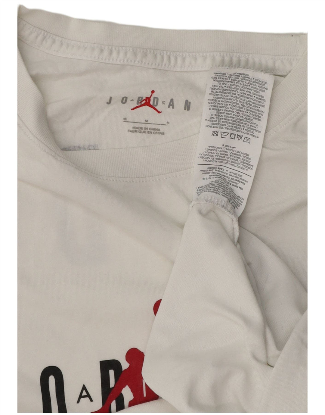 JORDAN Grafisk T-shirt til mænd Medium hvid bomuld