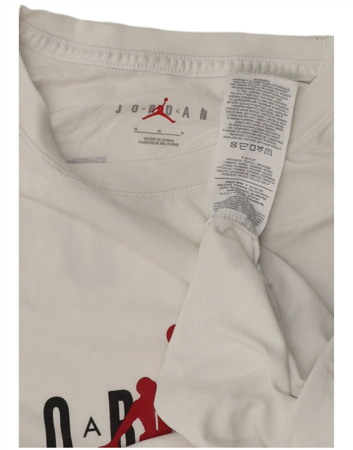 JORDAN Grafisk T-shirt til mænd Medium hvid bomuld