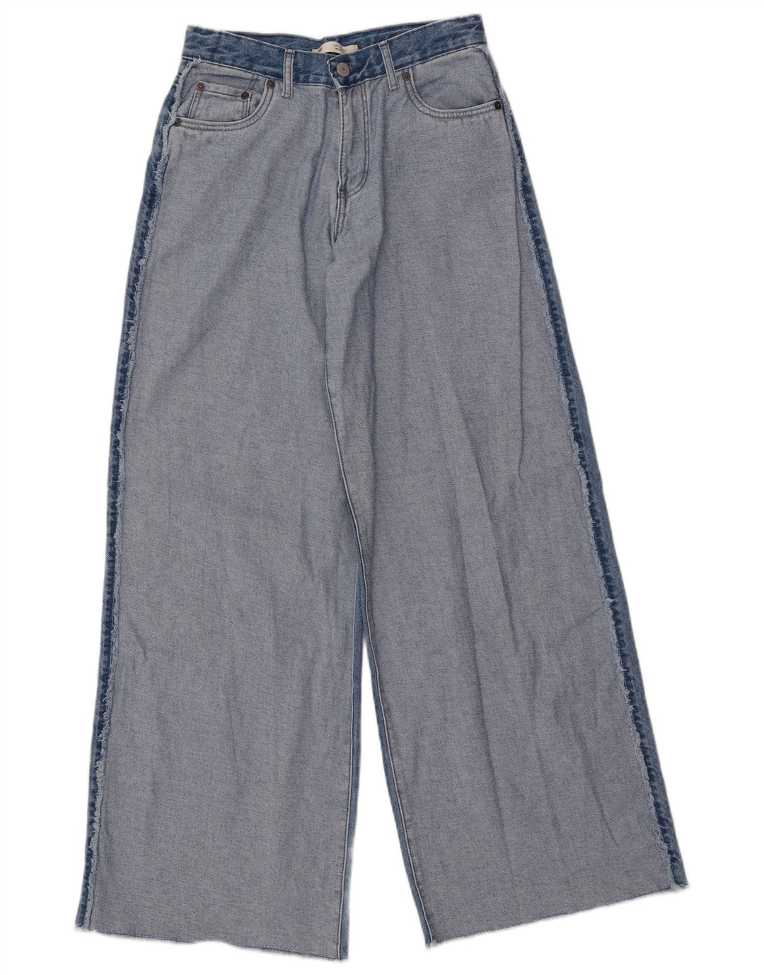 LEVI'S Piger Jeans med brede ben 13-14 år W26 L31 Blå Colourblock Bomuld