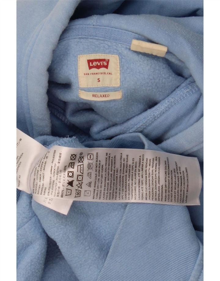 Levi's afslappet grafisk hættetrøje til mænd, lille blå bomuld