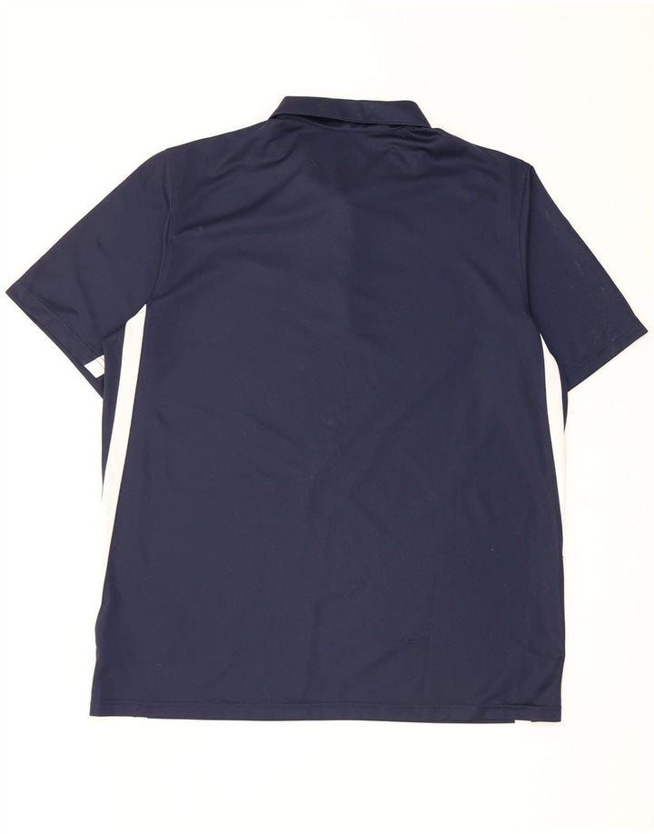 Nike Dri Fit poloshirt til mænd, stor marineblå colourblock polyester