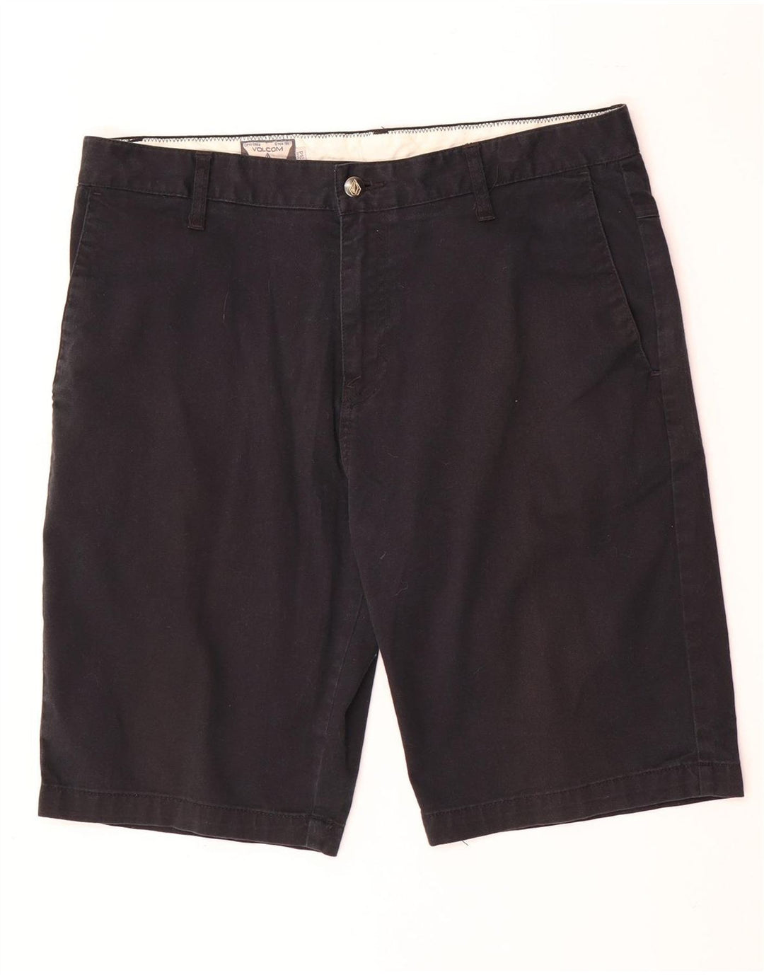 Volcom Herre Chino Shorts W34 Large Black Bomuld