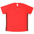 ADIDAS Herre Climalite T-Shirt Top XL Rød Polyester