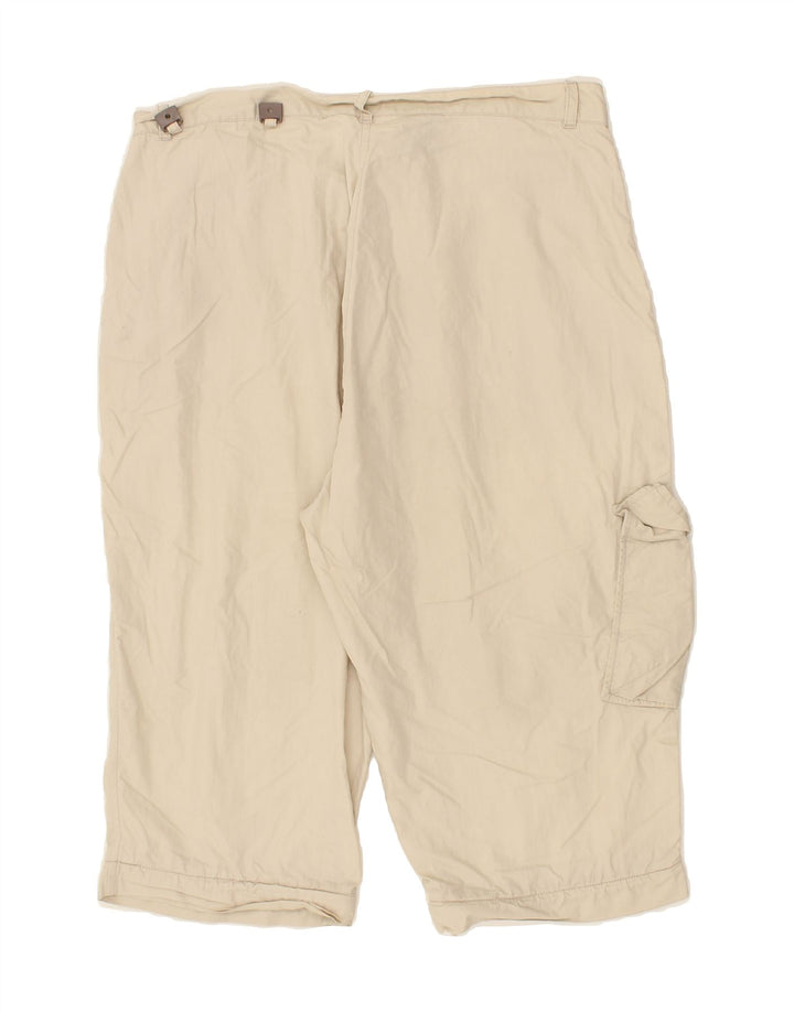 K-WAY Womens Cargo Shorts XL W38 Beige Cotton Vintage K-Way and Second-Hand K-Way from Messina Hembry 