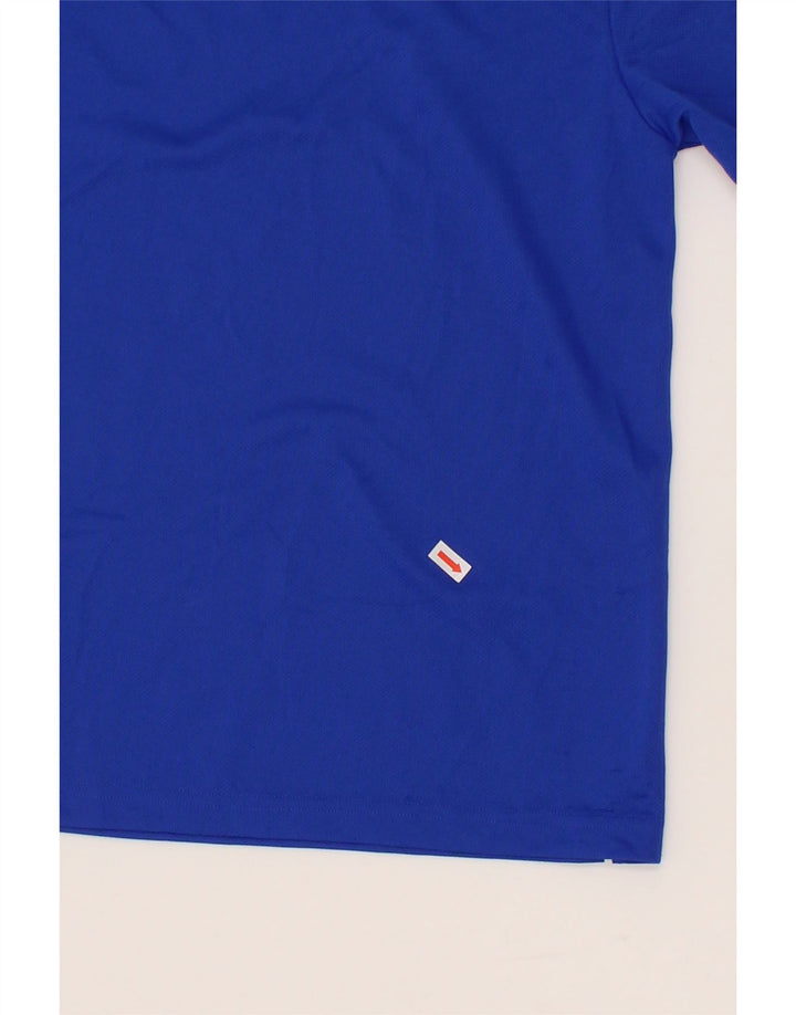 ADIDAS Boys Climalite T-Shirt Top 11-12 Years Medium Blue Polyester Vintage Adidas and Second-Hand Adidas from Messina Hembry 