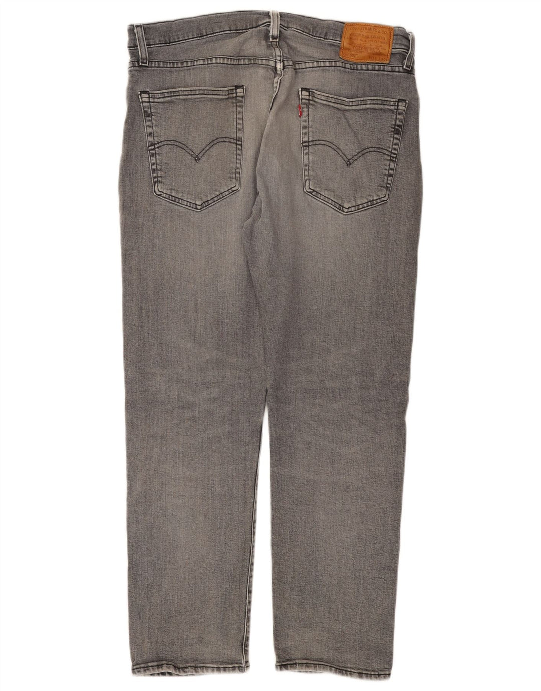 LEVI'S Herre 502 tilspidsede jeans W36 L30 Grå bomuld