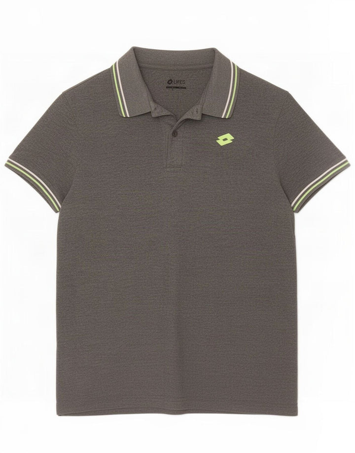Lotto Herre Polo Shirt Stor Grå Bomuld