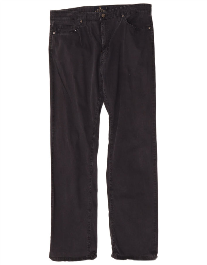Marks & Spencer Herre Blue Harbor Straight Casual Bukser W36 L33 Navy
