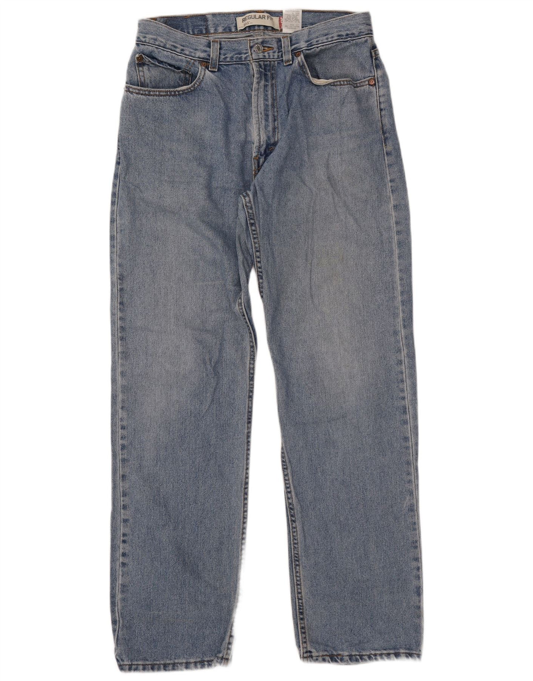 LEVI'S Herre 505 Regular Fit Straight Jeans W34 L34 Blå