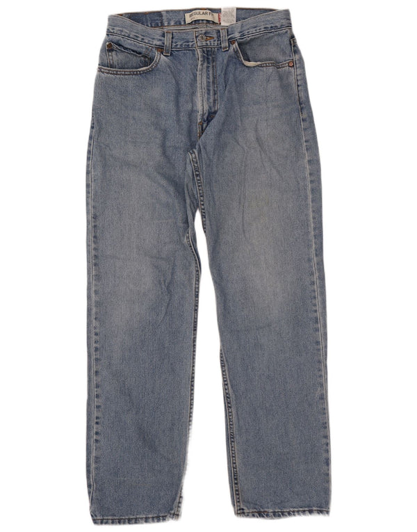 LEVI'S Herre 505 Regular Fit Straight Jeans W34 L34 Blå