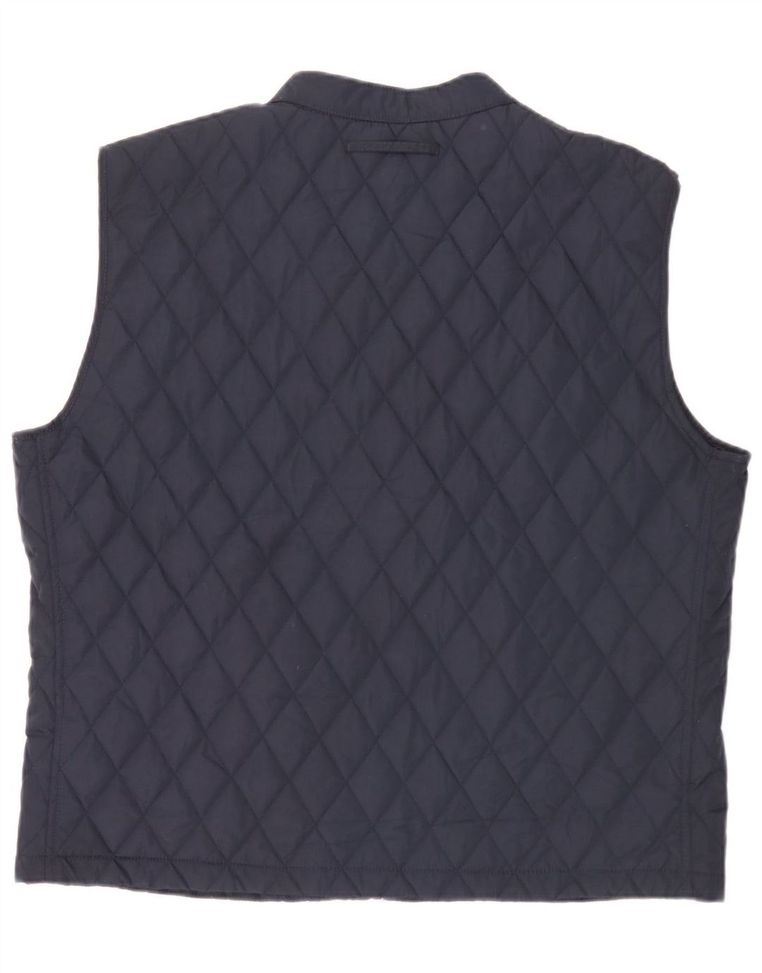 Zara Herre Quiltet Gilet UK 44 2XL Navy Blue Polyester