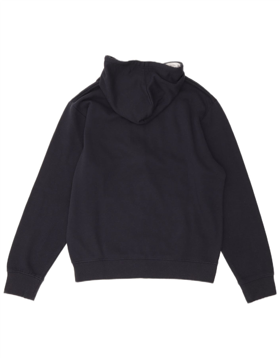 Guru Herre grafisk hættetrøje med lynlås XL marineblå polyester