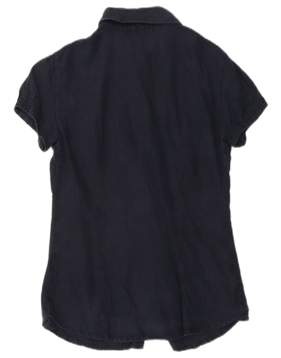 Armani kortærmet skjorte til kvinder UK 10 Small Navy Blue