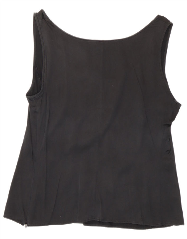 Armani Collezioni Dame ærmeløs bluse Top IT 46 Large Black