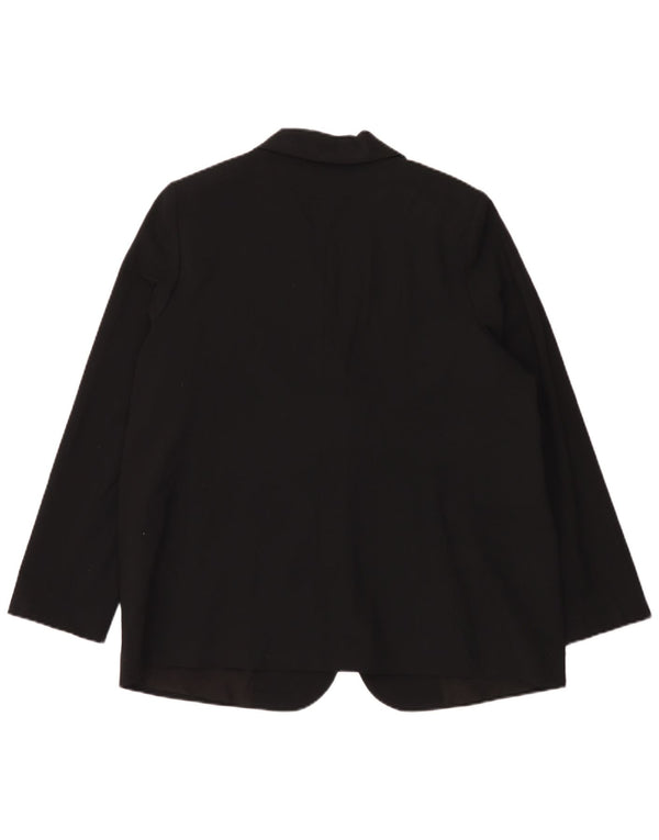Marks & Spencer Dame 1 knap Oversized Blazer Jacket UK 18 XL Sort