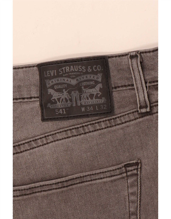 Levi's Herre 541 tilspidsede jeans W34 L32 Grå