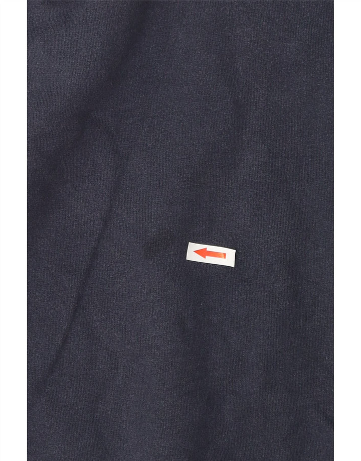 Besætningstøj Herre Zip Neck Sweatshirt Jumper Medium Navyblå Bomuld