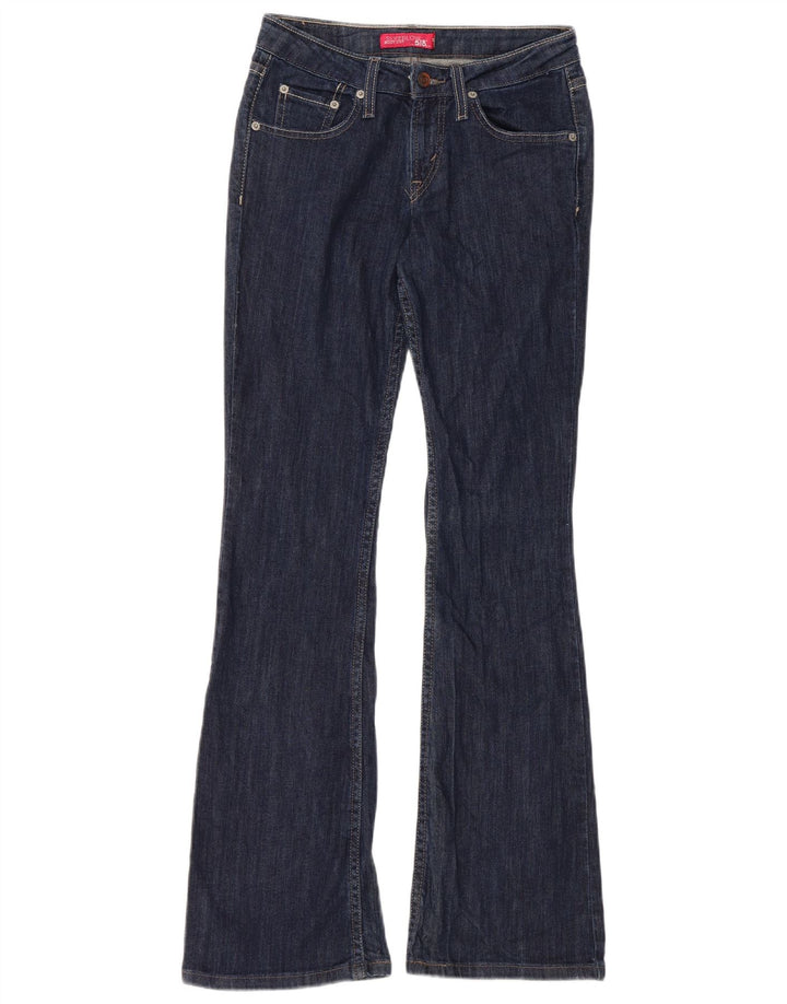 Levi's Womens 518 Super Low Bootcut Jeans US 3 Small W28 L31 Navy Blue