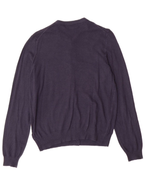 Marks & Spencer Dame Cardigan Sweater UK 14 Medium Navy Blue Classic