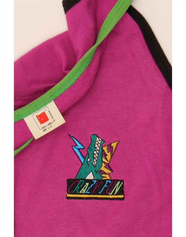 VINTAGE Damevest Top IT 48 XL Pink Bomuld