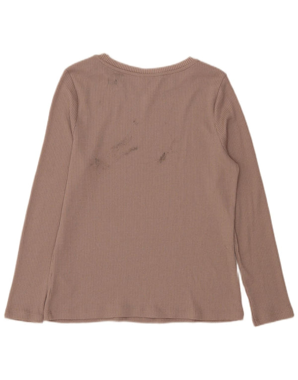 Marks & Spencer Dametop Langærmet UK 14 Medium Beige Polyester