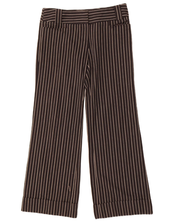 Topshop Dame Casual Bukser UK 12 Medium W32 L31 Sort nålestribe
