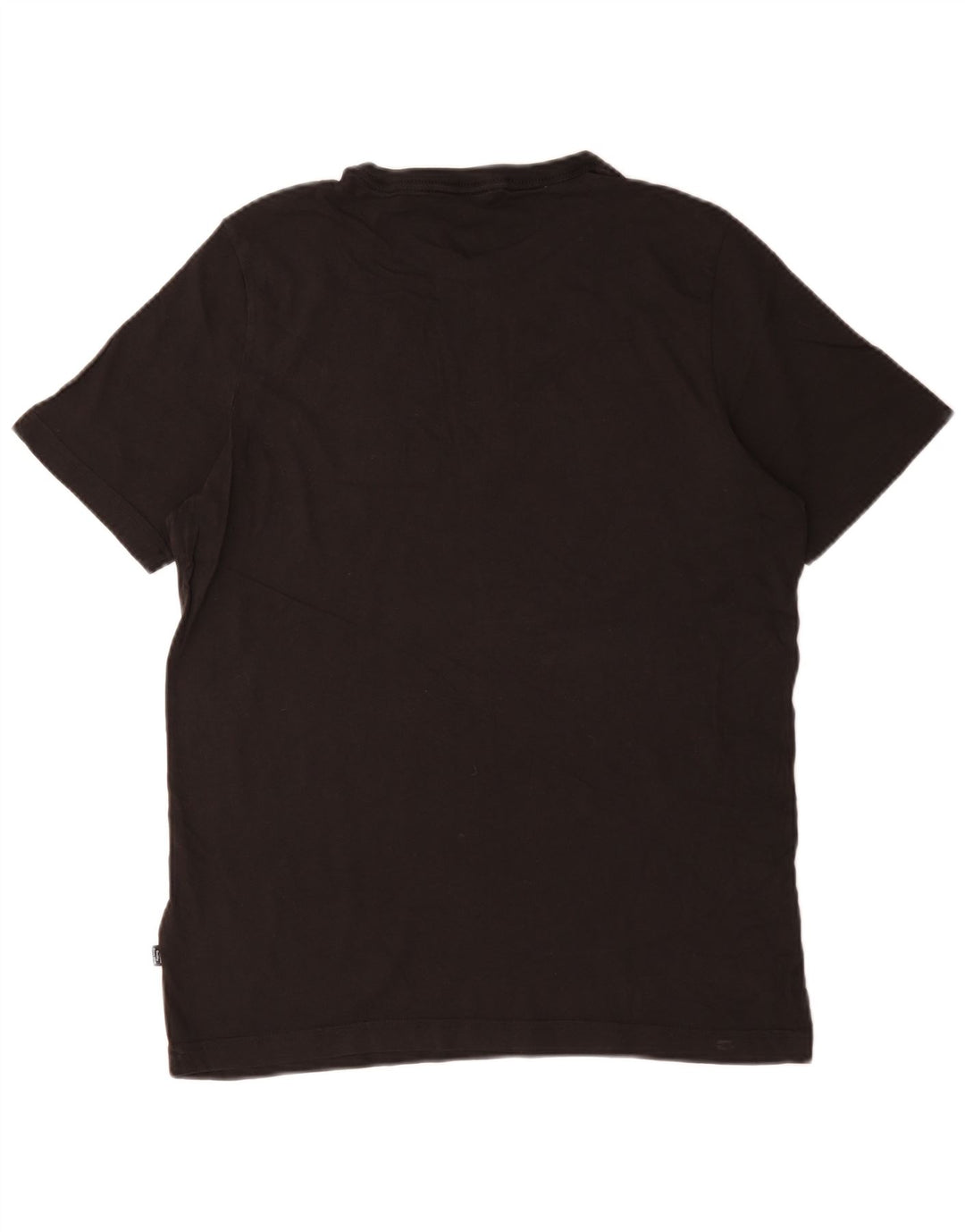 Puma Herre Grafisk T-Shirt Top Medium Sort Bomuld