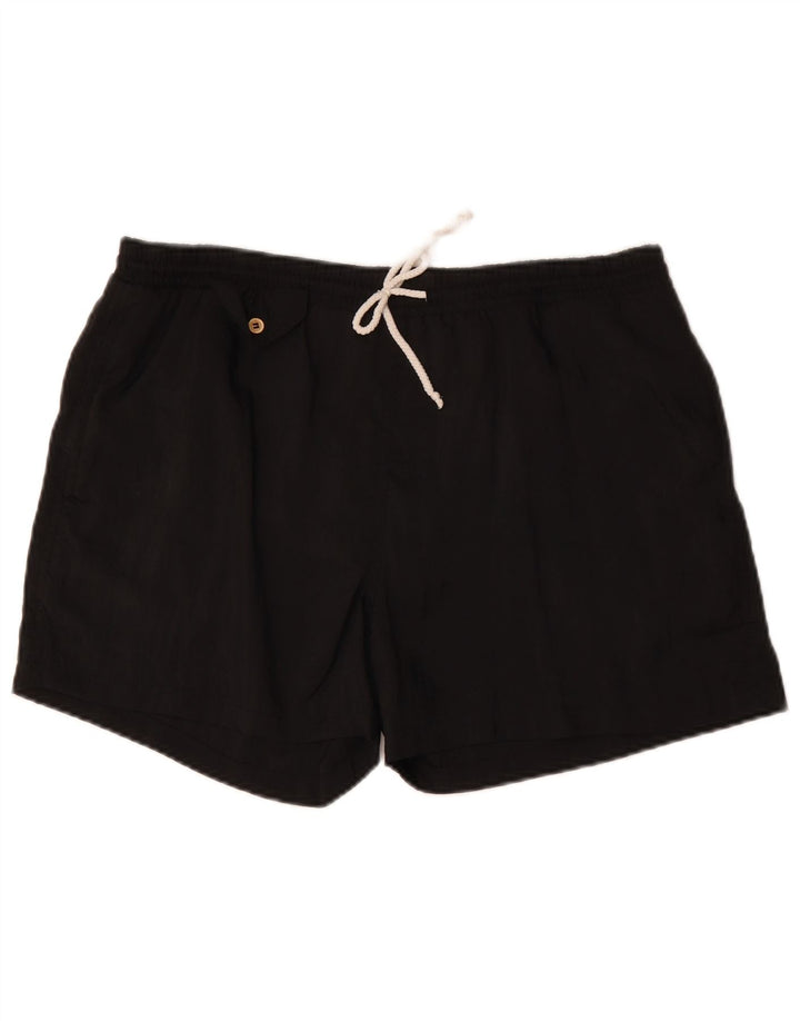 VINTAGE Sportsshorts til mænd Stor sort polyamid