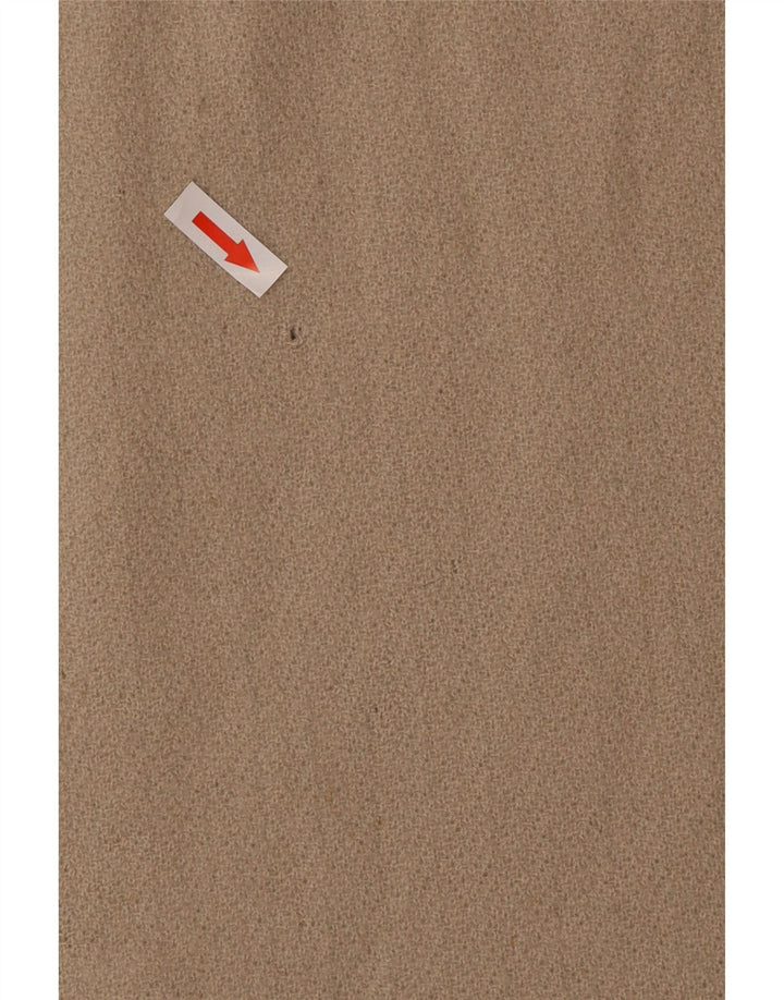 Vintage Dame Langærmet Skift Kjole EU 42 Large Beige
