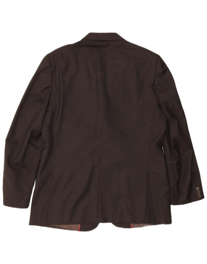 Massimo Dutti Herre 3-knaps blazerjakke UK 42 XL Brun Uld