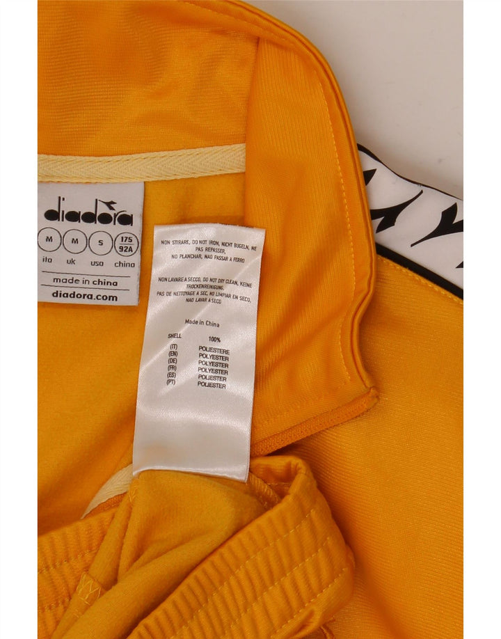 Diadora Herre grafisk træningsdragt Topjakke Medium Gul Colourblock