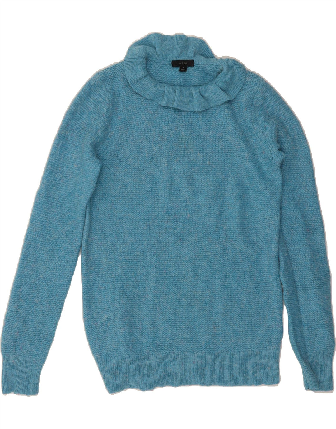 J. CREW Womens Crew Neck Jumper Sweater UK 10 Small Blue Acrylic Vintage J. Crew and Second-Hand J. Crew from Messina Hembry 