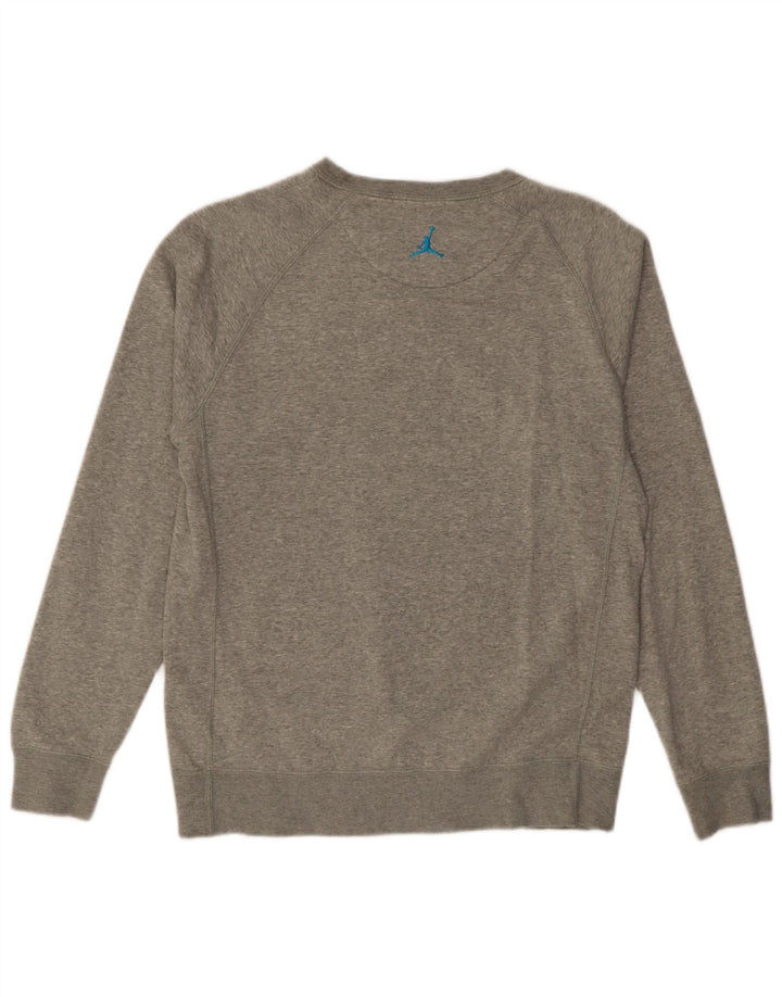 Jordan Herre Grafisk Sweatshirt Jumper Medium Grå Bomuld