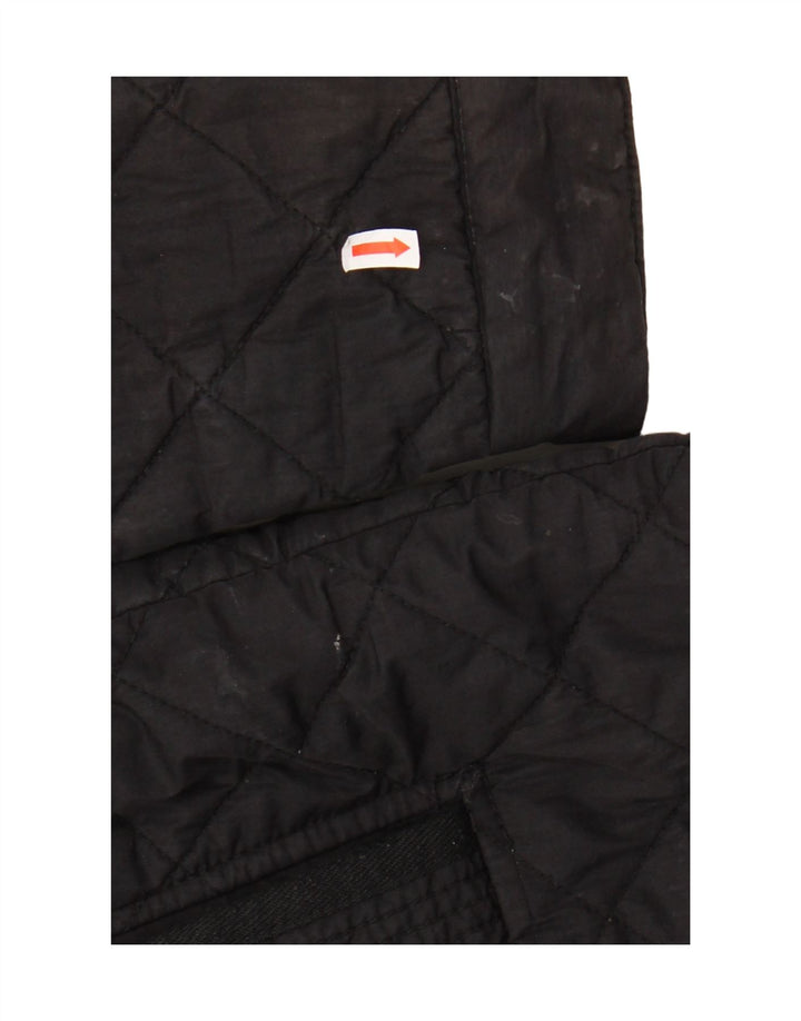 FAT FACE Herre quiltet jakke UK 40 Large Black