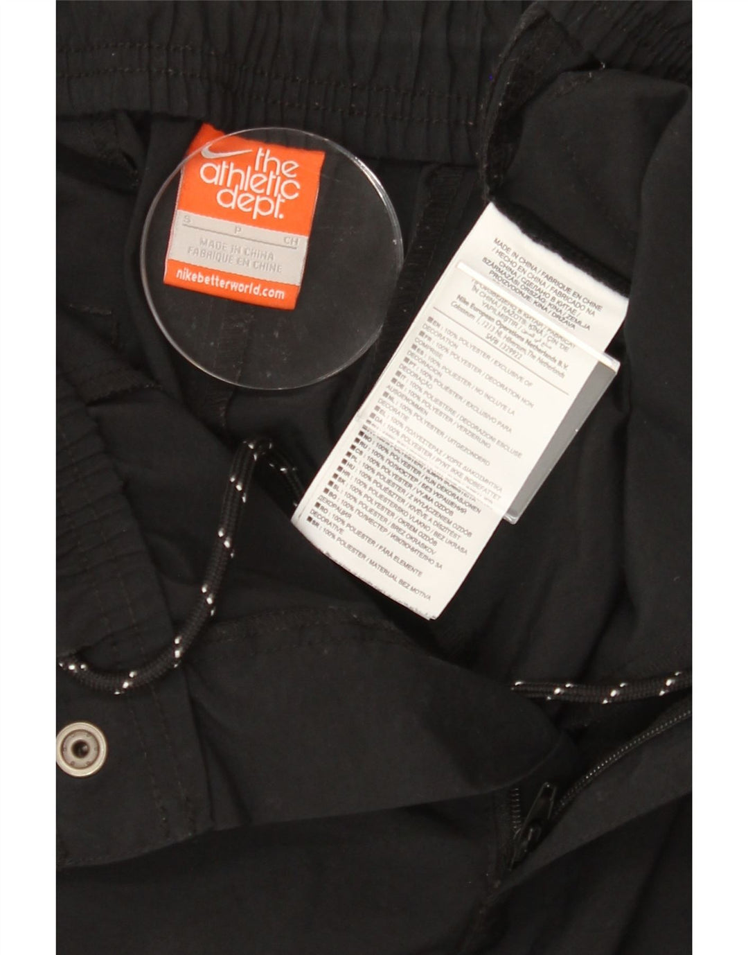 NIKE Womens Joggers Cargo Trousers Small W30 L32 Black Polyester Vintage Nike and Second-Hand Nike from Messina Hembry 