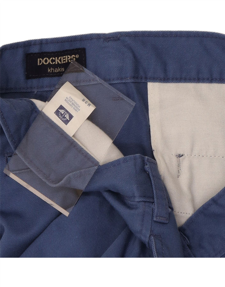 DOCKERS Mens Chino Shorts W38 XL Blue Cotton Vintage Dockers and Second-Hand Dockers from Messina Hembry 