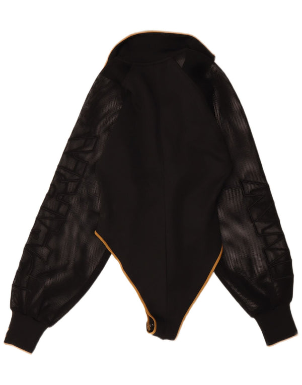 Adidas Dame Ivy Park Langærmet Bodysuit UK 10 Small Black Polyester