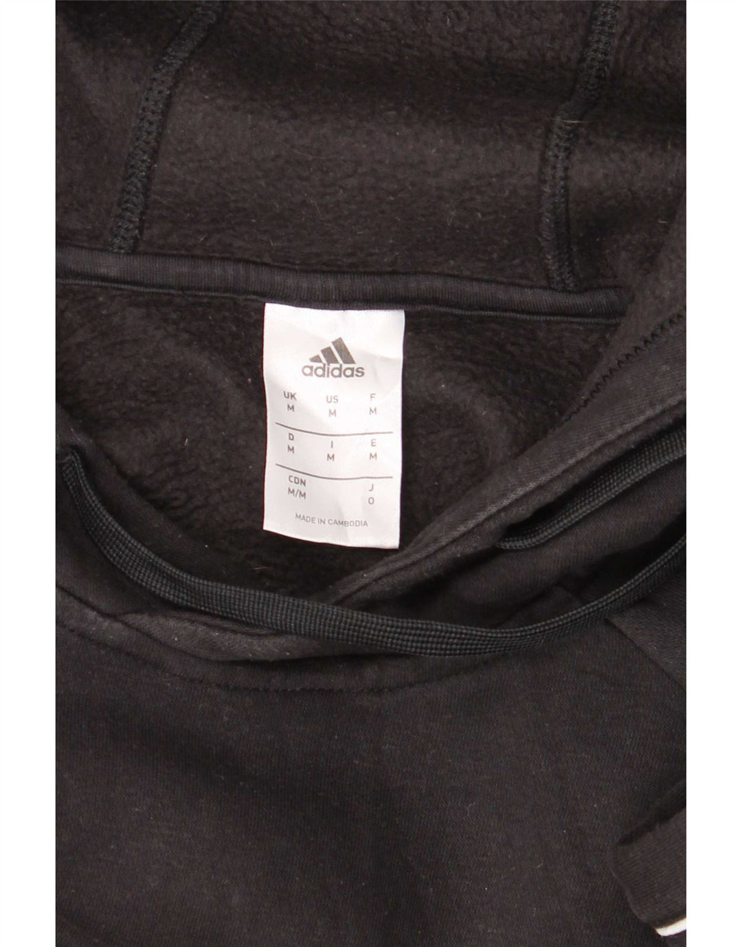 Adidas Herre hættetrøje Jumper Medium Sort Bomuld