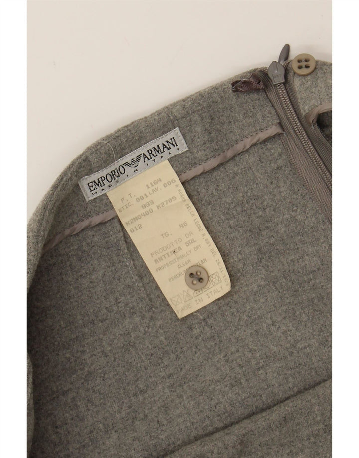 EMPORIO ARMANI Womens Pencil Skirt IT 46 Large W32  Grey Polyester Vintage Emporio Armani and Second-Hand Emporio Armani from Messina Hembry 
