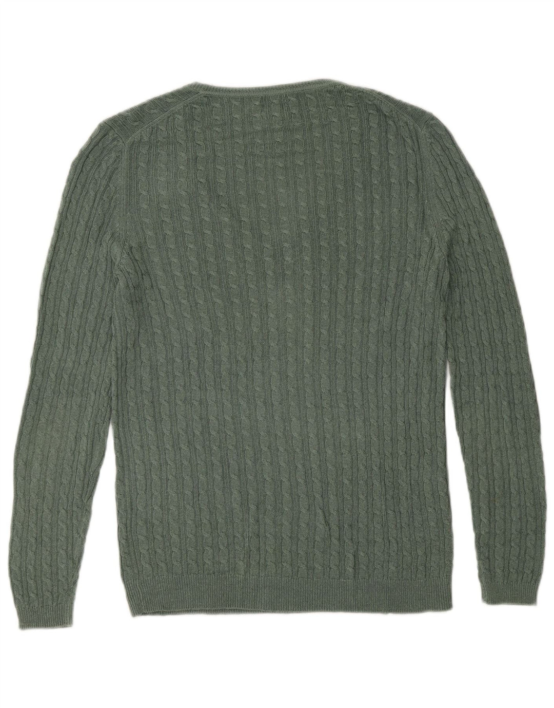 Massimo Dutti Dame V-hals sweater UK 10 Small Green Viscose