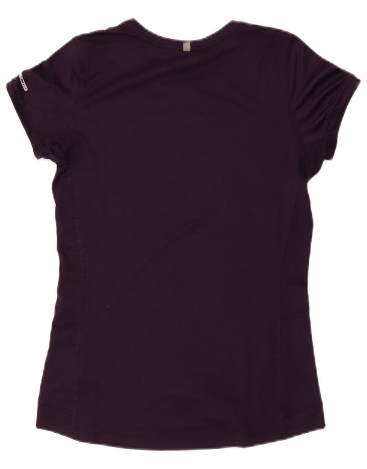 Nike Dame Dri Fit T-Shirt Top UK 8 Lille Lilla Polyester