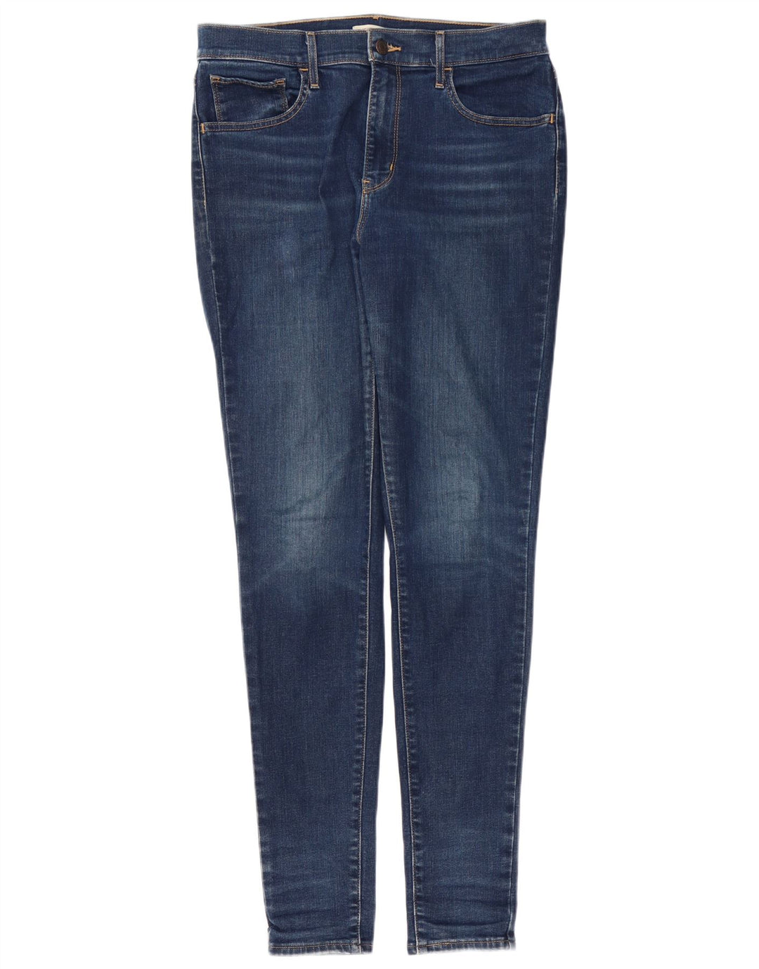 LEVI'S Dame 720 Skinny Jeans W30 L32 Marineblå Bomuld
