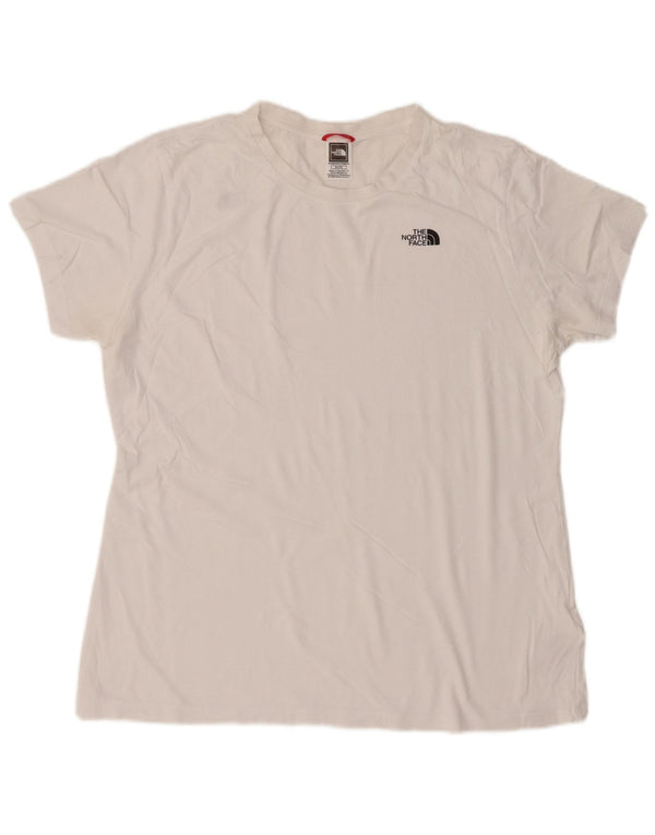 The North Face Dame T-Shirt Top UK 18 XL Hvid Bomuld