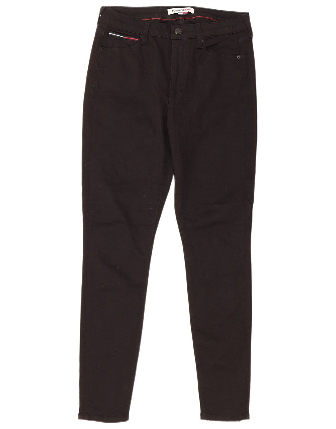 TOMMY HILFIGER Skinny Jeans til kvinder W30 L30 Sort bomuld