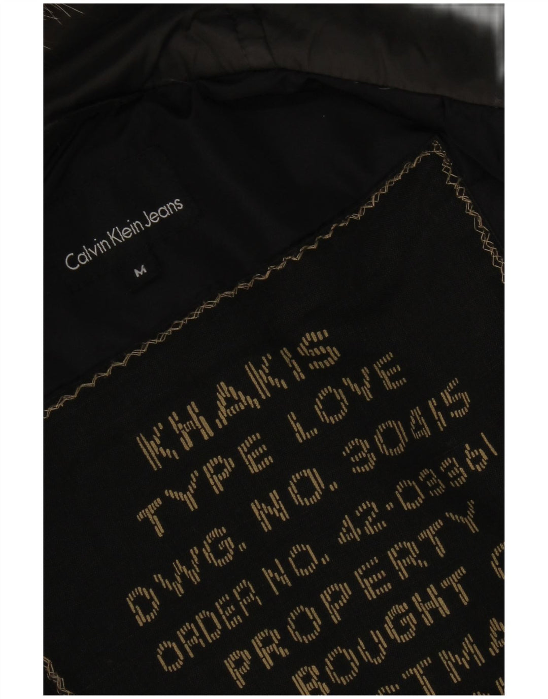 Calvin Klein Herre Hooded Bomber Polstret Jakke UK 38 Medium Green