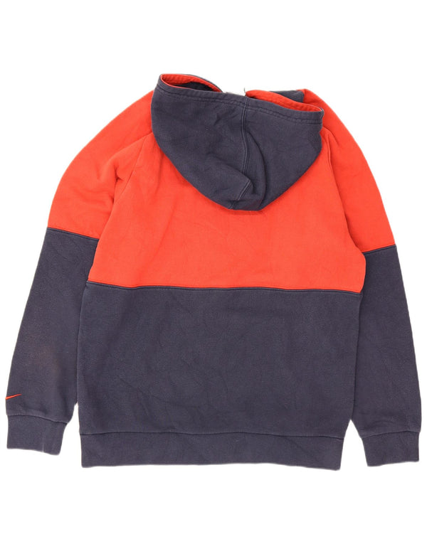 Nike drenge grafisk hættetrøje 13-14 år XL Blå Colourblock Sports