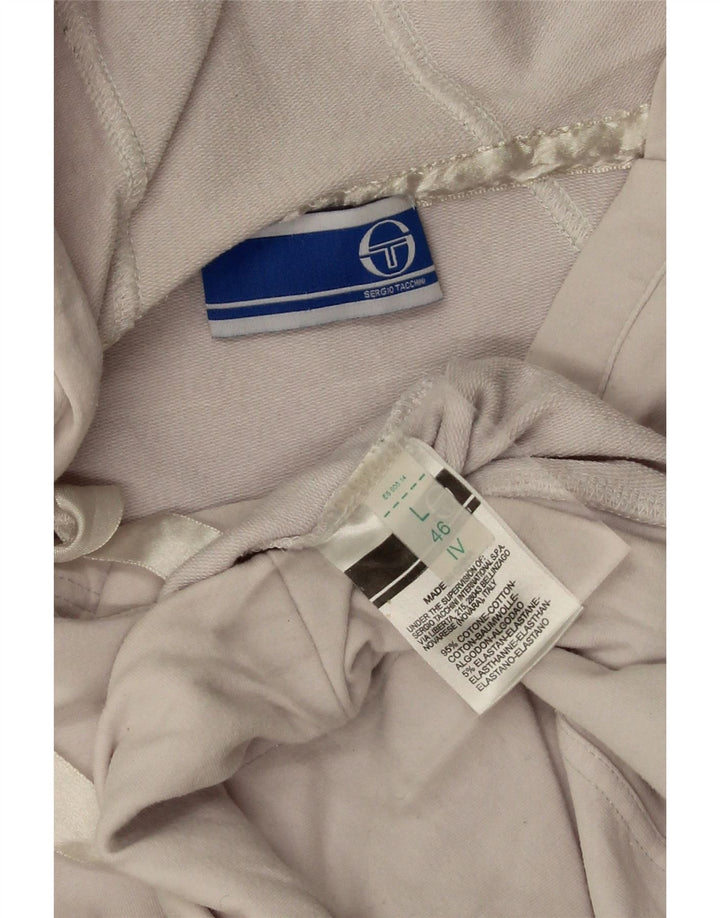 Sergio Tacchini Dame Hættetrøje IT 46 Stor Hvid Bomuld