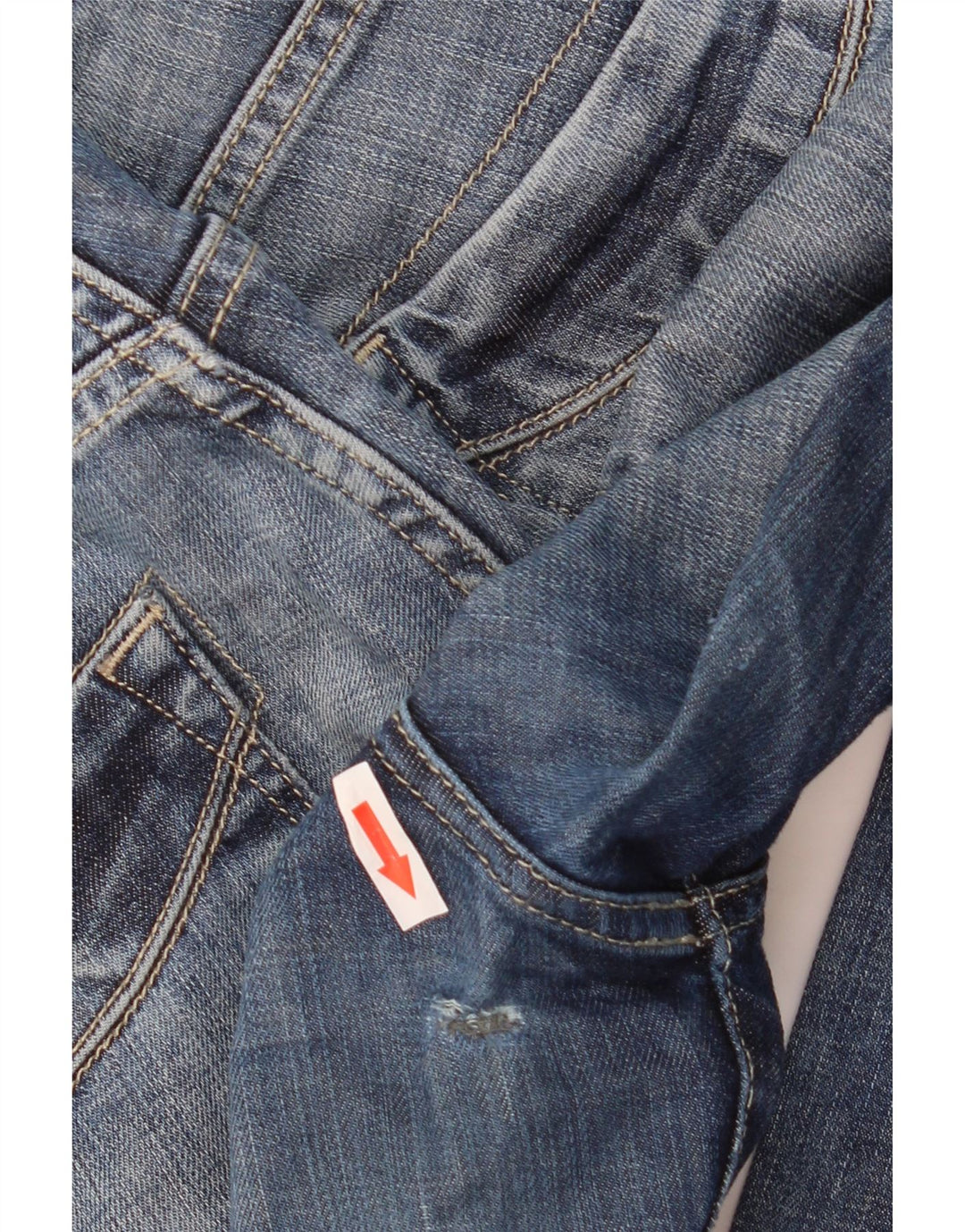 Massimo Dutti Dame Slim Jeans W28 L29 Blå Bomuld